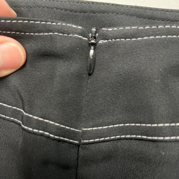 Vintage Cache Black Soft Zip Mini Skirt Size 4 Polyester Spandex Made In USA EUC - Picture 6 of 7